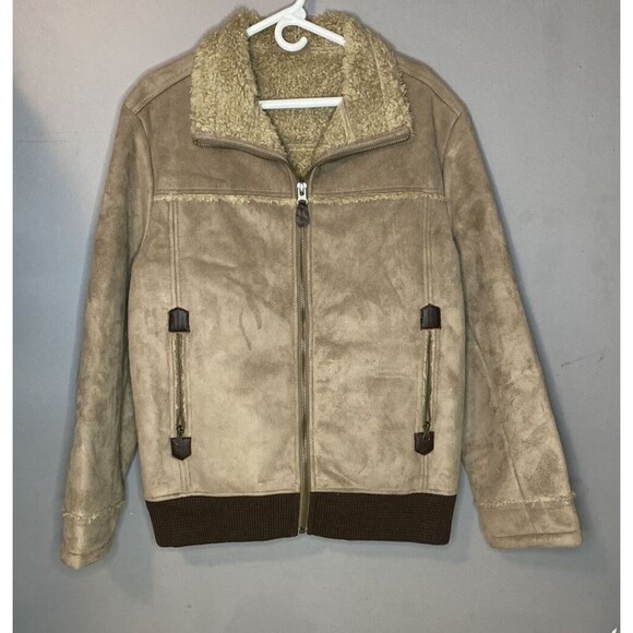 Net Man Other - Vintage Net Man Trucker Jacket Men's Size XL Original Suede with Sherpa Lining